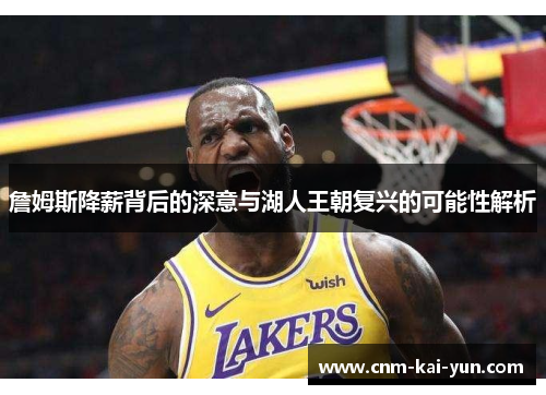 詹姆斯降薪背后的深意与湖人王朝复兴的可能性解析